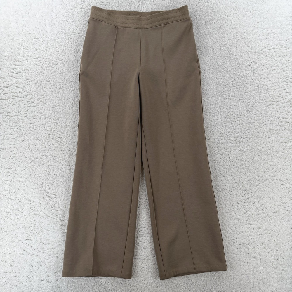 Uniqlo Pants Womens S Brown Knit Straight Leg Sweatpants Lounge Wide Leg Casual